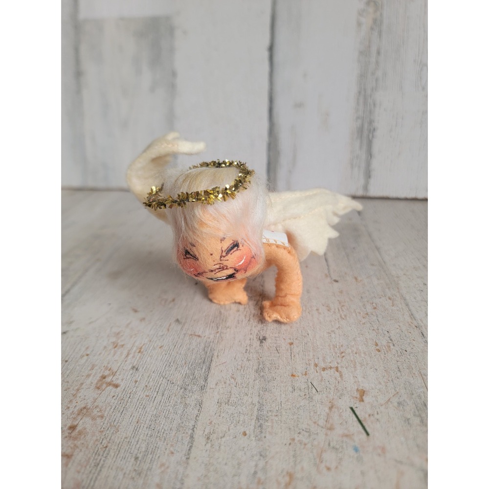 Annalee angel Cherub vintage Xmas halo plush mobility doll home decor